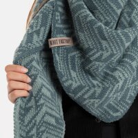 Knit Factory Josh Dreiecksschal Laurel/Stone Green