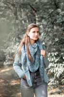 Knit Factory Josh Dreiecksschal Laurel/Stone Green