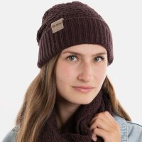 Knit Factory Haze Mütze Midnight Plum