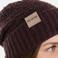 Knit Factory Haze Mütze Midnight Plum