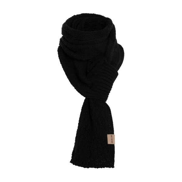 Knit Factory Haze Schal Schwarz