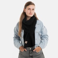 Knit Factory Haze Schal Schwarz