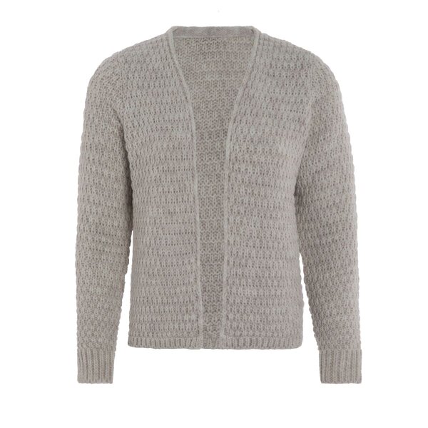 Knit Factory Becky Kurze Strickjacke Iced Clay 40/42