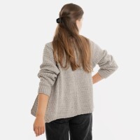 Knit Factory Becky Kurze Strickjacke Iced Clay 40/42