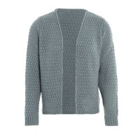 Knit Factory Becky Kurze Strickjacke Stone Green 36/38