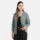 Knit Factory Becky Kurze Strickjacke Stone Green 36/38
