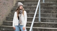 Knit Factory Becky Kurze Strickjacke Beige 40/42