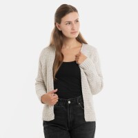 Knit Factory Becky Kurze Strickjacke Beige 40/42