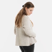 Knit Factory Becky Kurze Strickjacke Beige 40/42