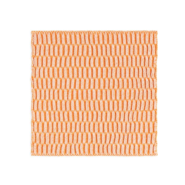 Knit Factory Spültuch Block Ecru/Orange