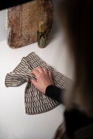 Knit Factory Spültuch Block Ecru/Chocolate