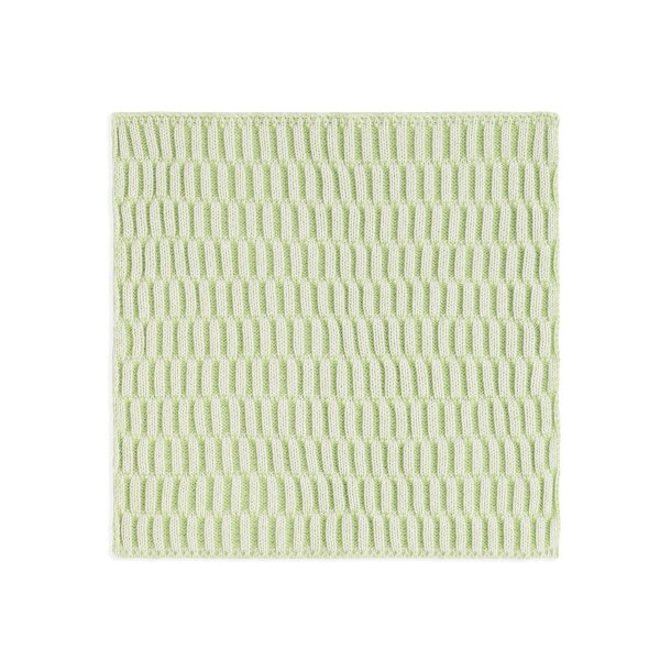 Knit Factory Spültuch Block Ecru/Spring Green