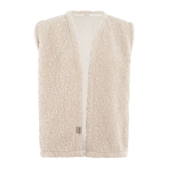 Knit Factory Rosie Weste Teddy Beige 36/44