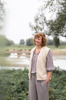 Knit Factory Rosie Weste Teddy Beige 36/44