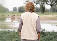 Knit Factory Rosie Weste Teddy Beige 36/44