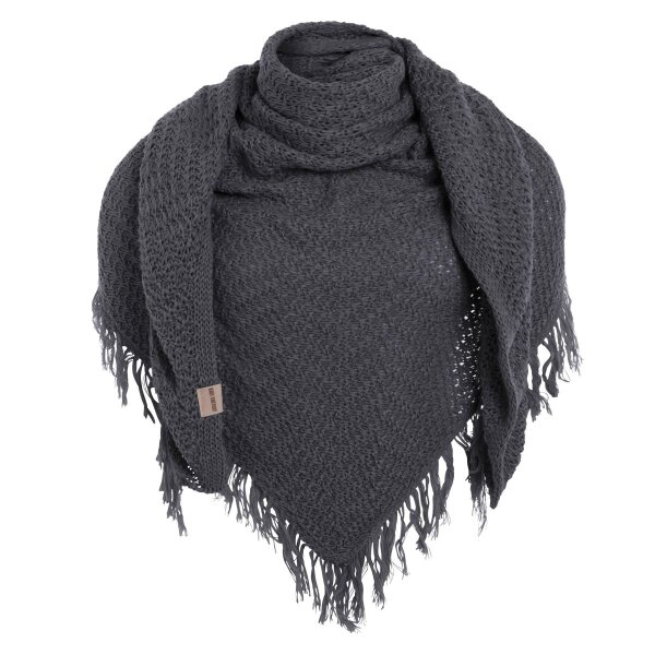 Knit Factory Amber Dreiecksschal Anthrazit