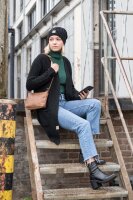 Knit Factory Luna Strickjacke Marron 36/38 Mit Taschen