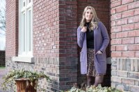 Knit Factory Luna Strickjacke Marron 36/38 Mit Taschen