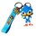 Schlüsselanhänger Sonic the Hedgehog 7cm Mini Anhänger Geschenk Cartoon Schlüsselanhänger Silikon Schlüsselanhänger für Handyhülle Charme Rucksack Geschenk Sonic blau