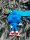 Schlüsselanhänger Sonic the Hedgehog 7cm Mini Anhänger Geschenk Cartoon Schlüsselanhänger Silikon Schlüsselanhänger für Handyhülle Charme Rucksack Geschenk Sonic blau