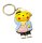 Schlüsselanhänger Pokemon Pikachu 6cm Mini Anhänger Geschenk Cartoon Schlüsselanhänger Silikon Schlüsselanhänger für Handyhülle Charme Rucksack Geschenk Pikachu blau