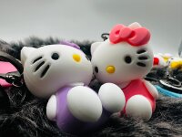 Schlüsselanhänger Hello Kitty unsortiert 6cm Mini Anhänger Geschenk Cartoon Schlüsselanhänger Silikon Schlüsselanhänger für Handyhülle Charme Rucksack Geschenk Hello Kitty unsortiert