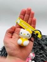 Schlüsselanhänger Hello Kitty unsortiert 6cm Mini Anhänger Geschenk Cartoon Schlüsselanhänger Silikon Schlüsselanhänger für Handyhülle Charme Rucksack Geschenk Hello Kitty unsortiert