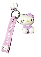 Schlüsselanhänger Hello Kitty unsortiert 6cm Mini Anhänger Geschenk Cartoon Schlüsselanhänger Silikon Schlüsselanhänger für Handyhülle Charme Rucksack Geschenk Hello Kitty unsortiert