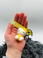 Schlüsselanhänger Hello Kitty unsortiert 6cm Mini Anhänger Geschenk Cartoon Schlüsselanhänger Silikon Schlüsselanhänger für Handyhülle Charme Rucksack Geschenk Hello Kitty unsortiert