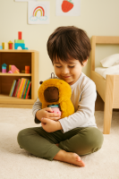 Capybara Kuscheltier braun Figur Plüsch 35 cm Plüsch Capybara Küken braun gelb