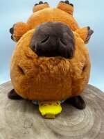 Capybara Kuscheltier braun Figur Plüsch 35 cm Plüsch Capybara Küken braun gelb