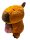 Capybara Kuscheltier braun Figur Plüsch 35 cm Plüsch Capybara Bubble Tea rosa