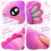 Axolotl Echse Molch Kuscheltier Figur Plüsch Tintenfisch Spiel Puppe XL 42 cm Plüschtier Püsch Wassertier lila neu
