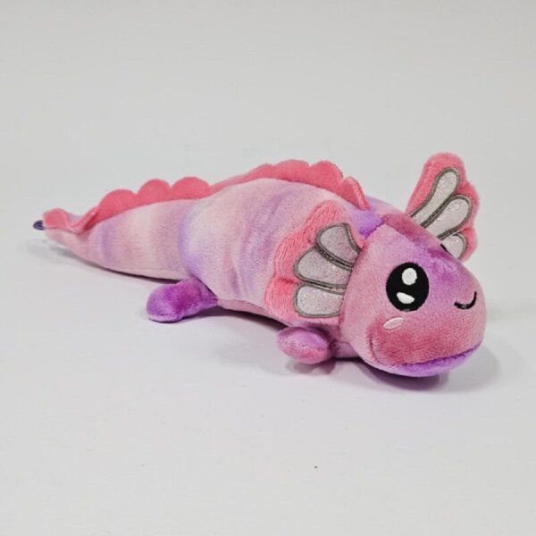 Axolotl Echse Molch Kuscheltier Figur Plüsch Tintenfisch Spiel Puppe XL 68 cm Plüschtier Püsch Wassertier lila neu
