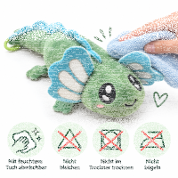 Axolotl Echse Molch Kuscheltier Figur Plüsch Tintenfisch Spiel Puppe XL 25 cm Plüschtier Püsch Wassertier grün neu