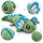 Axolotl Echse Molch Kuscheltier Figur Plüsch Tintenfisch Spiel Puppe XL 25 cm Plüschtier Püsch Wassertier grün neu