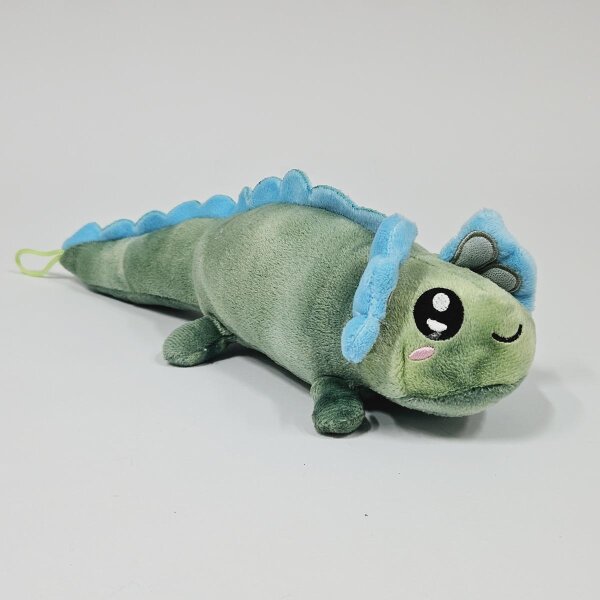 Axolotl Echse Molch Kuscheltier Figur Plüsch Tintenfisch Spiel Puppe XL 32 cm Plüschtier Püsch Wassertier grün neu