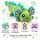 Axolotl Echse Molch Kuscheltier Figur Plüsch Tintenfisch Spiel Puppe XL 42 cm Plüschtier Püsch Wassertier grün neu