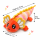 Axolotl Echse Molch Kuscheltier Figur Plüsch Tintenfisch Spiel Puppe XL 25 cm Plüschtier Püsch Wassertier orange neu