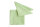 Pichler Serviette 6er Set Panama Rechteck 040/040 limette