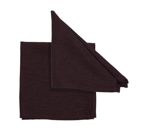 Pichler Serviette 6er Set Panama Rechteck 040/040 pflaume