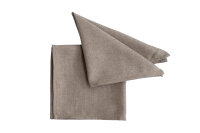Pichler Serviette 6er Set Panama Rechteck 040/040 taupe