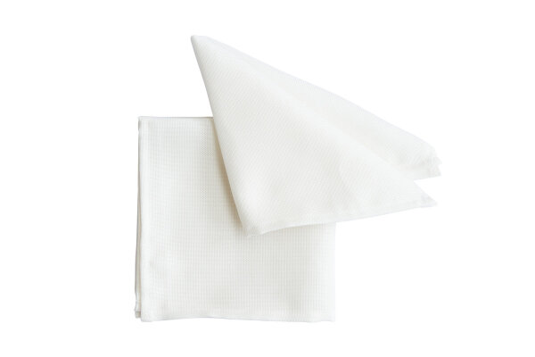 Pichler Serviette 6er Set Panama Rechteck 040/040 weiß