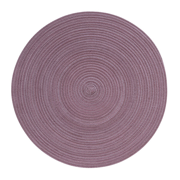 Pichler 12er Set Tischset rund Samba Kreis 038 mauve