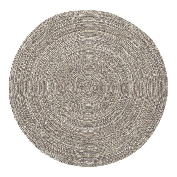 Pichler 12er Set Tischset rund Samba Kreis 038 taupe
