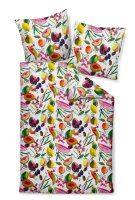 Janine Mako-Satin Bettwäsche 135x200,80x80 2 teilig  Modern Art S 42147-09-500 multicolor