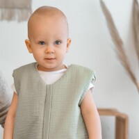 Julius Zöllner Schlafsack lime Jumper gefüttert Musselin  80
