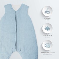 Julius Zöllner Schlafsack denim Jumper gefüttert Musselin 92