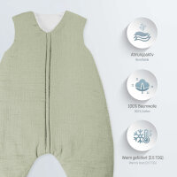 Julius Zöllner Schlafsack lime Jumper gefüttert Musselin 104