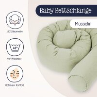Julius Zöllner lime Bettschlange Musselin 180